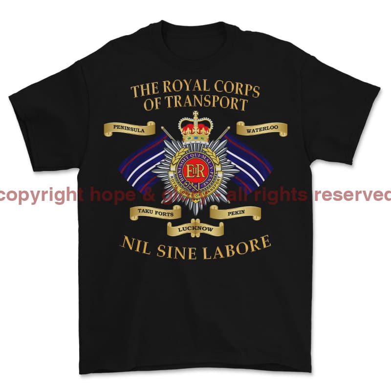Royal Corps Of Transport RCT Battle Honours Printed T-Shirt