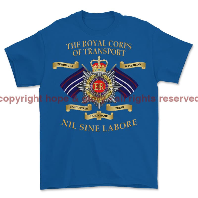 Royal Corps Of Transport RCT Battle Honours Printed T-Shirt