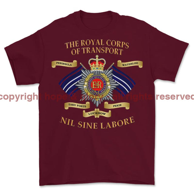 Royal Corps Of Transport RCT Battle Honours Printed T-Shirt