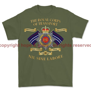 Royal Corps Of Transport RCT Battle Honours Printed T-Shirt