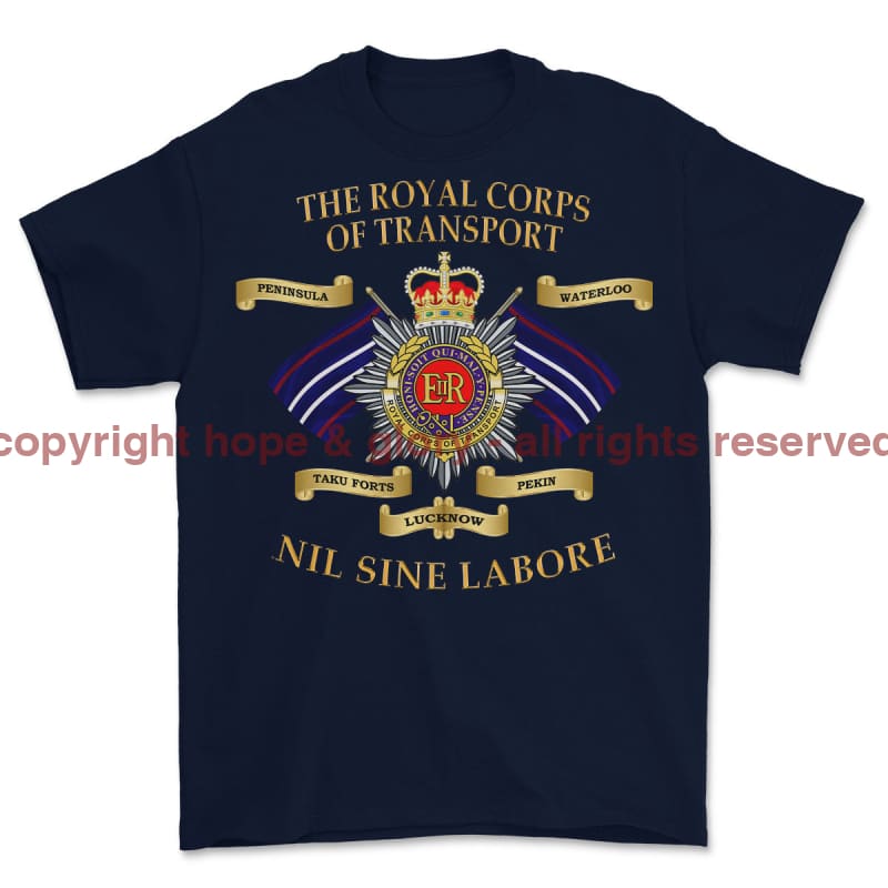 Royal Corps Of Transport RCT Battle Honours Printed T-Shirt