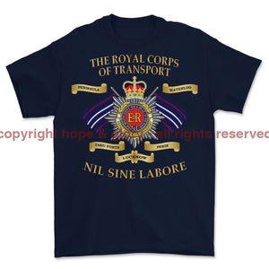 Royal Corps Of Transport RCT Battle Honours Printed T-Shirt