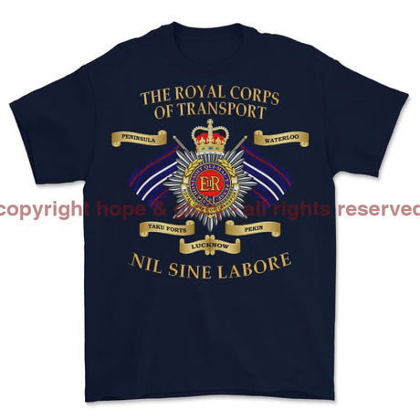 Royal Corps Of Transport RCT Battle Honours Printed T-Shirt