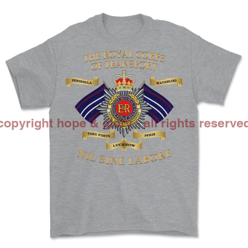 Royal Corps Of Transport RCT Battle Honours Printed T-Shirt