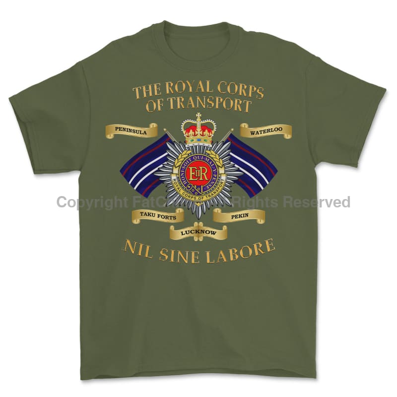 Royal Corps Of Transport RCT Battle Honours Printed T-Shirt