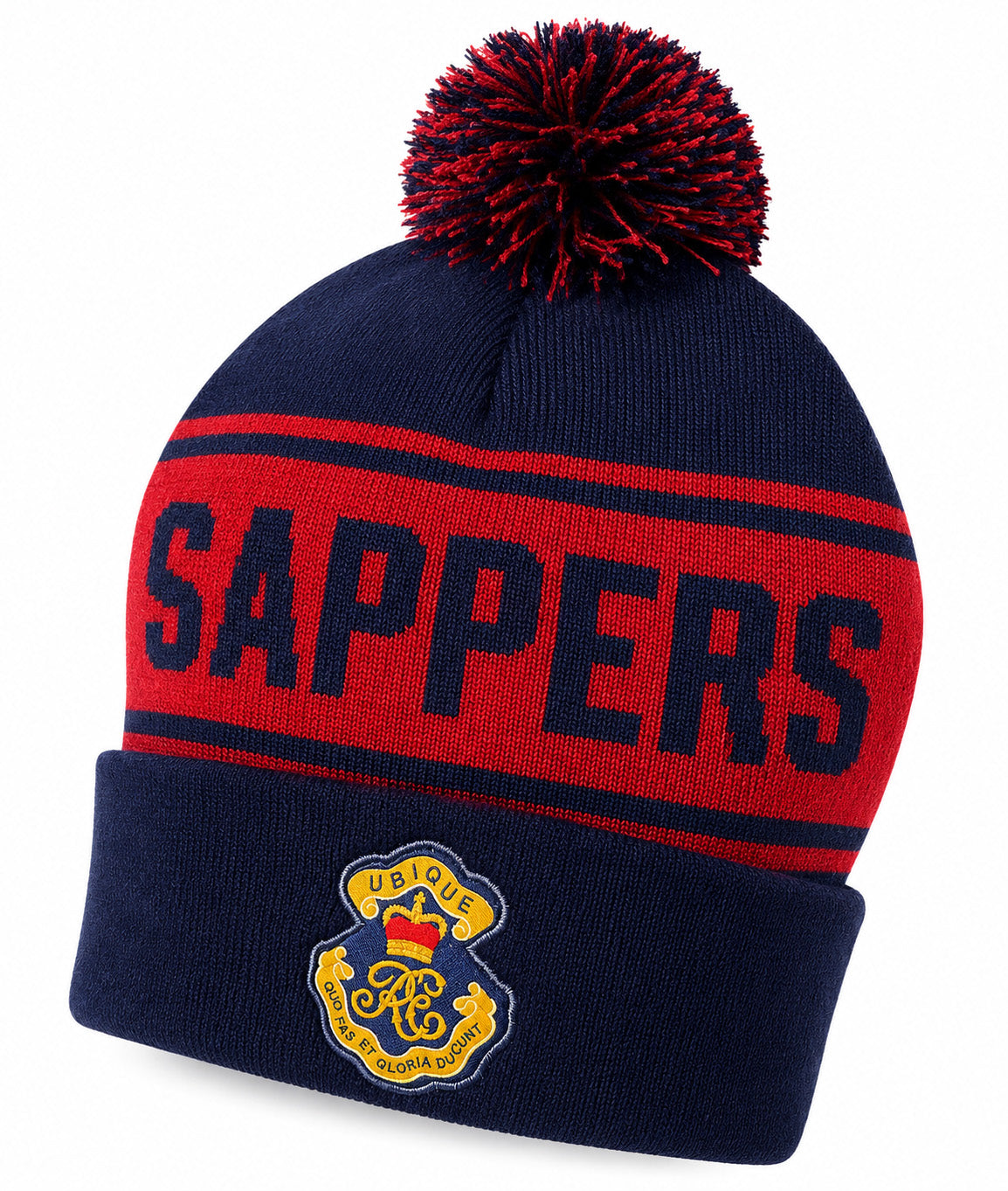 Royal Engineers Sapper Bobble Hat – Embroidered Badge
