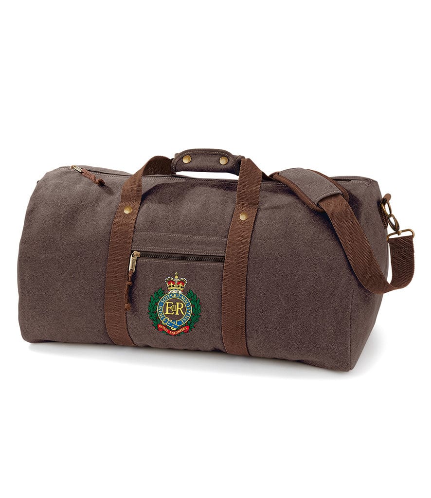 Royal Engineers Vintage Canvas Holdall