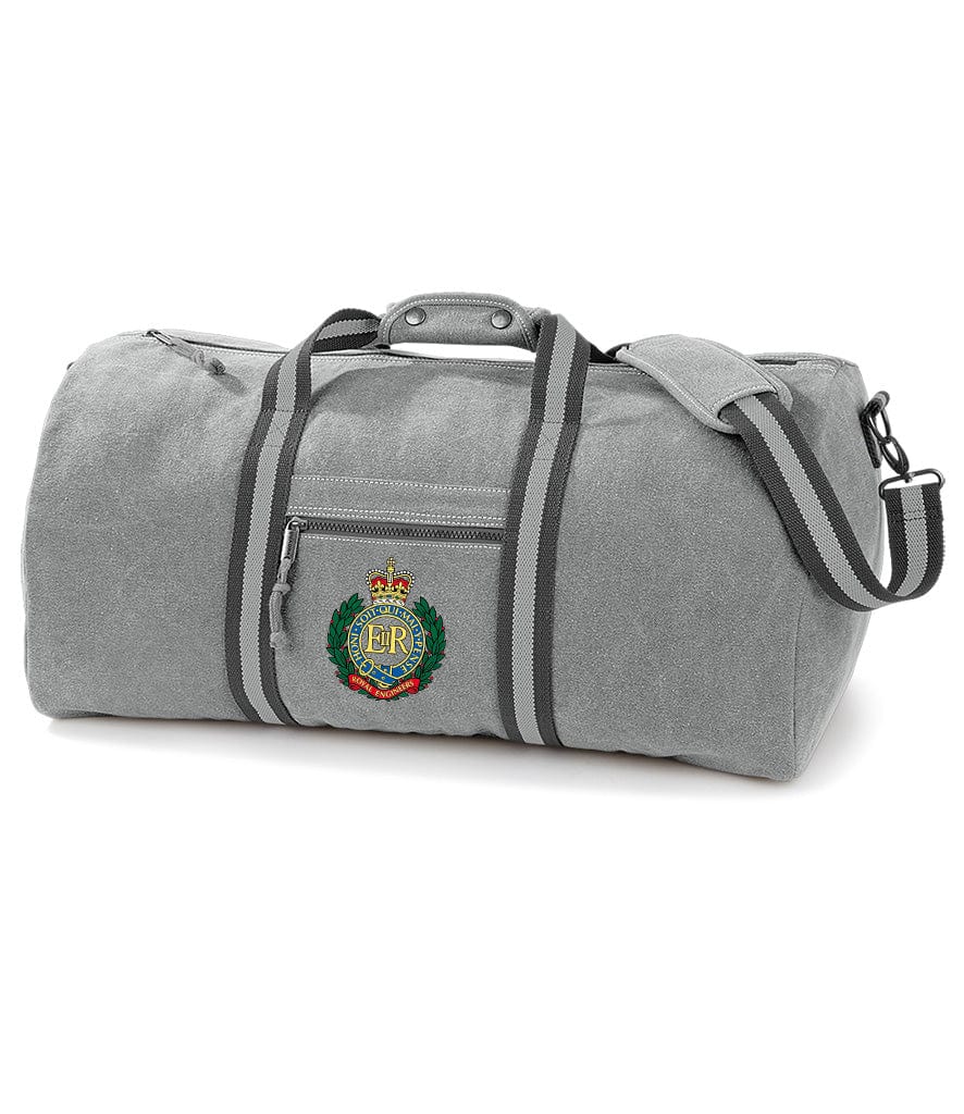 Royal Engineers Vintage Canvas Holdall