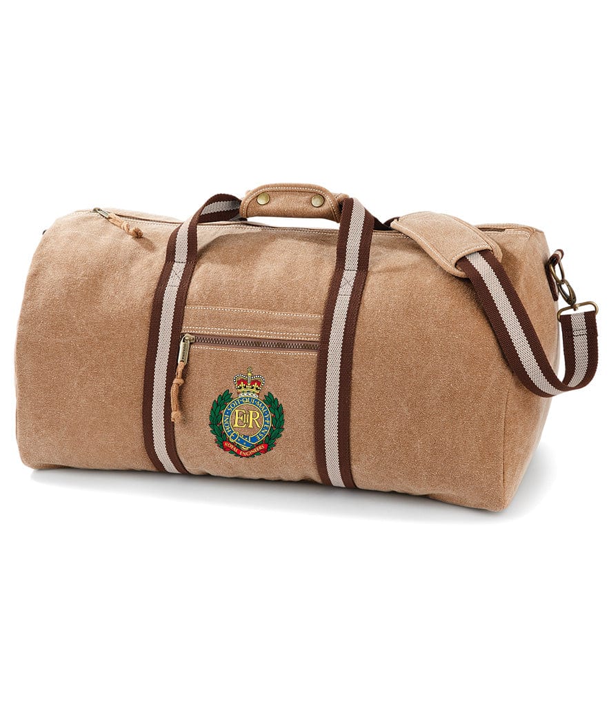 Royal Engineers Vintage Canvas Holdall