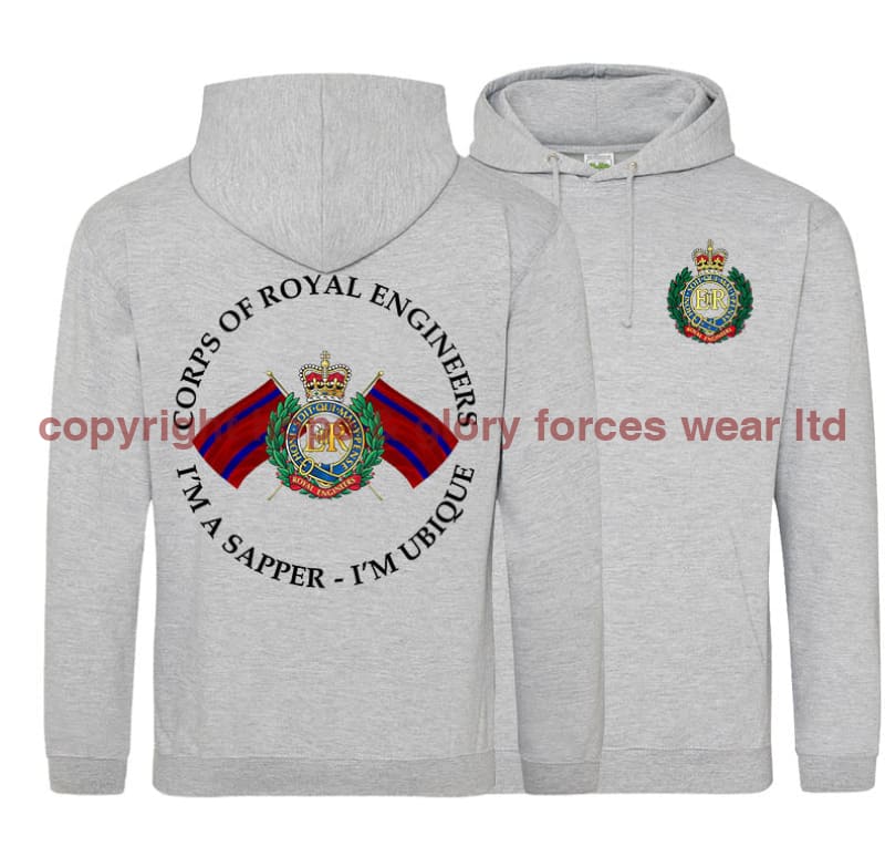 Royal Engineers I'm A Sapper Double Side Printed Hoodie