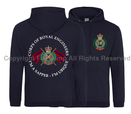 Royal Engineers I'm A Sapper Double Side Printed Hoodie
