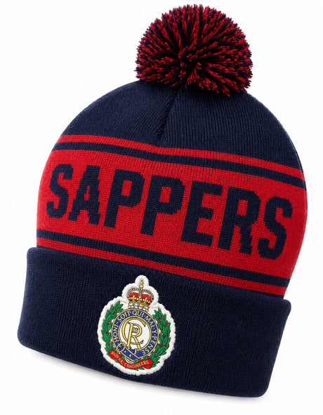 Royal Engineers Sapper Bobble Hat – Embroidered Badge