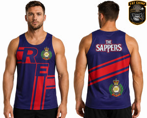 Royal Engineers RE Cap Badge Sports Vest - LIMITED STOCK