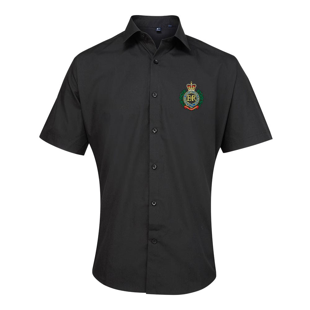 Royal Engineers Embroidered Short Sleeve Oxford Shirt