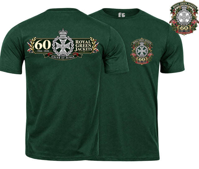 Royal Green Jackets 60th Anniversary Double Print T-Shirt