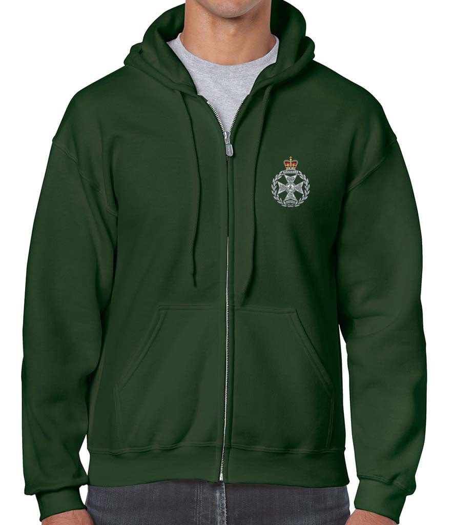 Royal Green Jackets Unisex Full Zip Hoodie