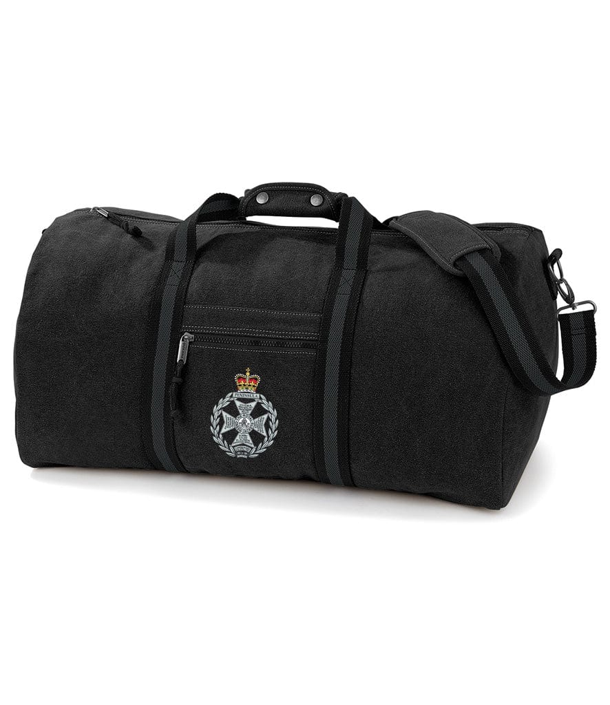 Royal Green Jackets Vintage Canvas Holdall