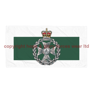 Royal Green Jackets Large Beach or Bath Towel