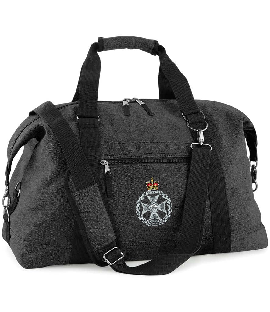 Royal Green Jackets Vintage Canvas Satchel