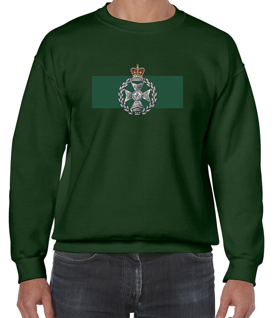 Royal Green Jackets Front Printed Sweater