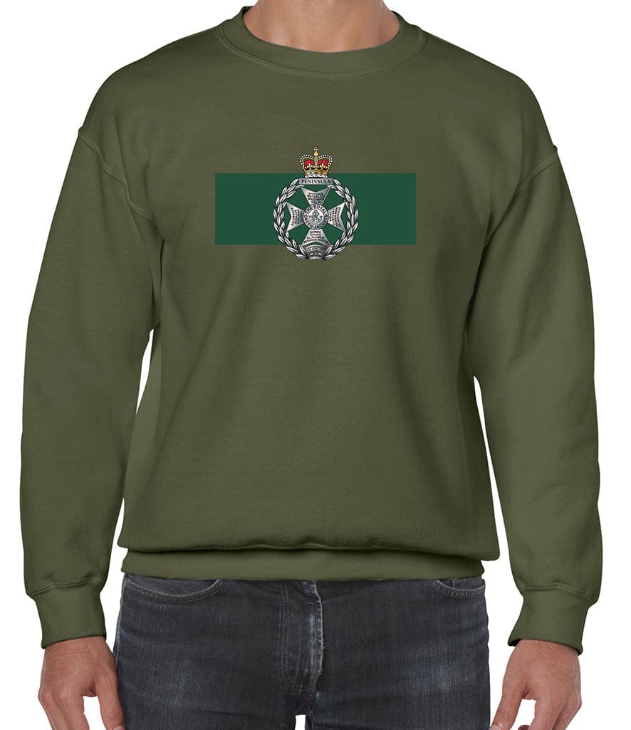 Royal Green Jackets Front Printed Sweater