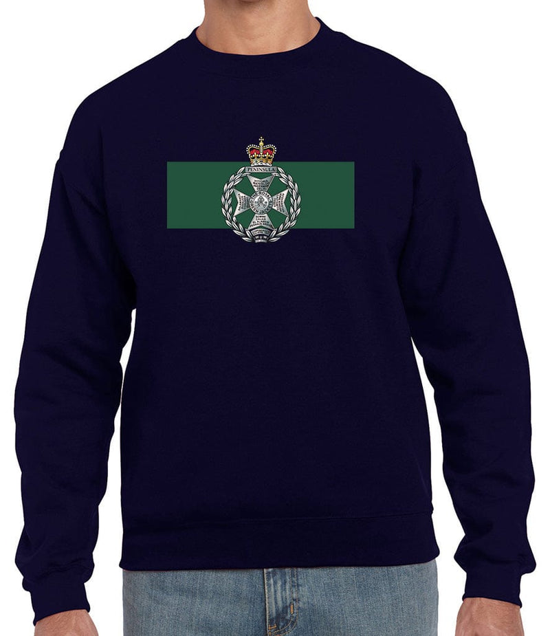 Royal Green Jackets Front Printed Sweater