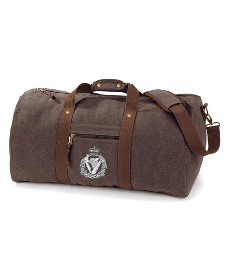 Royal Irish Regiment Vintage Canvas Holdall