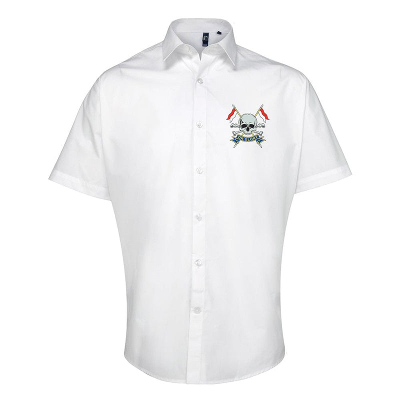Royal Lancers Embroidered Short Sleeve Oxford Shirt