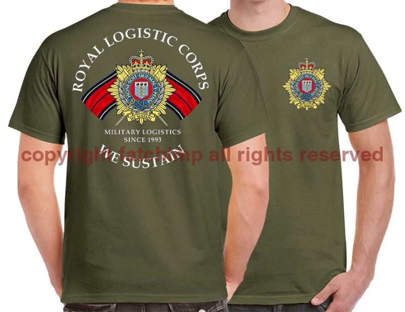 Royal Logistic Corps We Sustain Double Print T-Shirt