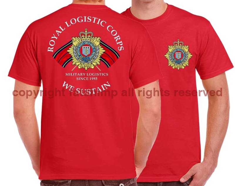 Royal Logistic Corps We Sustain Double Print T-Shirt