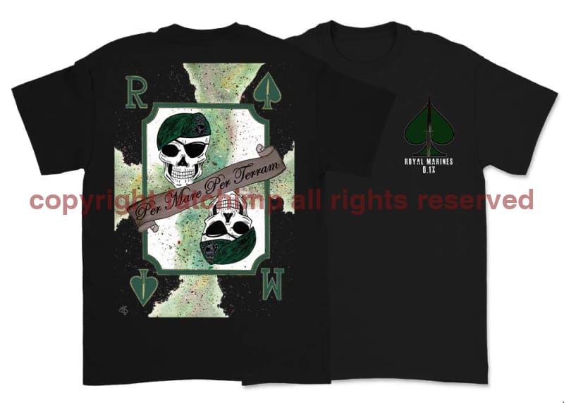 Royal Marines 0.1% Double Side Printed T-Shirt