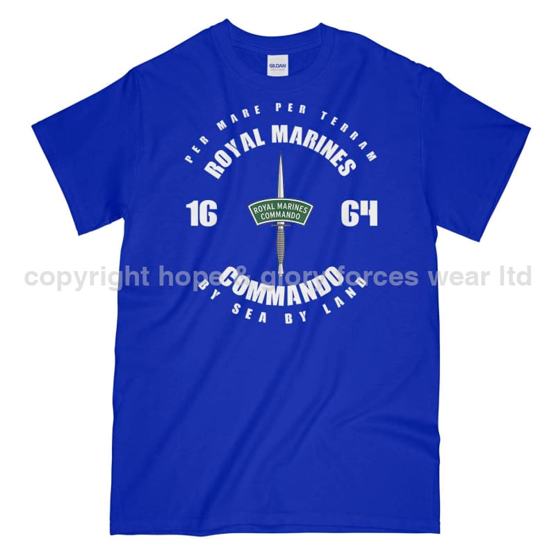 Royal Marines Commando Since 1664 Printed T-Shirt