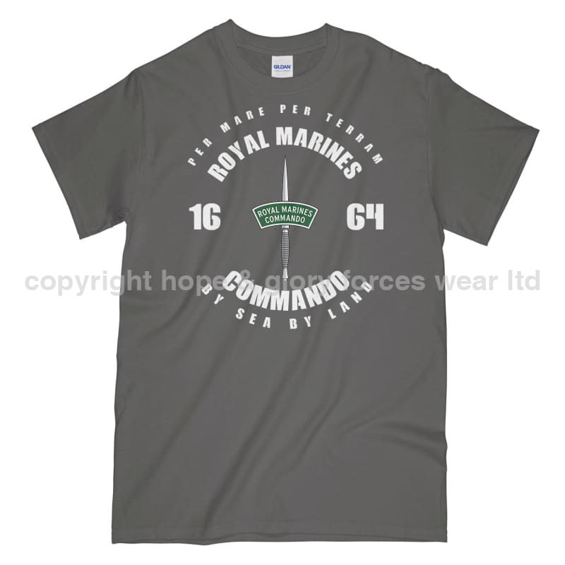 Royal Marines Commando Since 1664 Printed T-Shirt