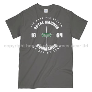 Royal Marines Commando Since 1664 Printed T-Shirt