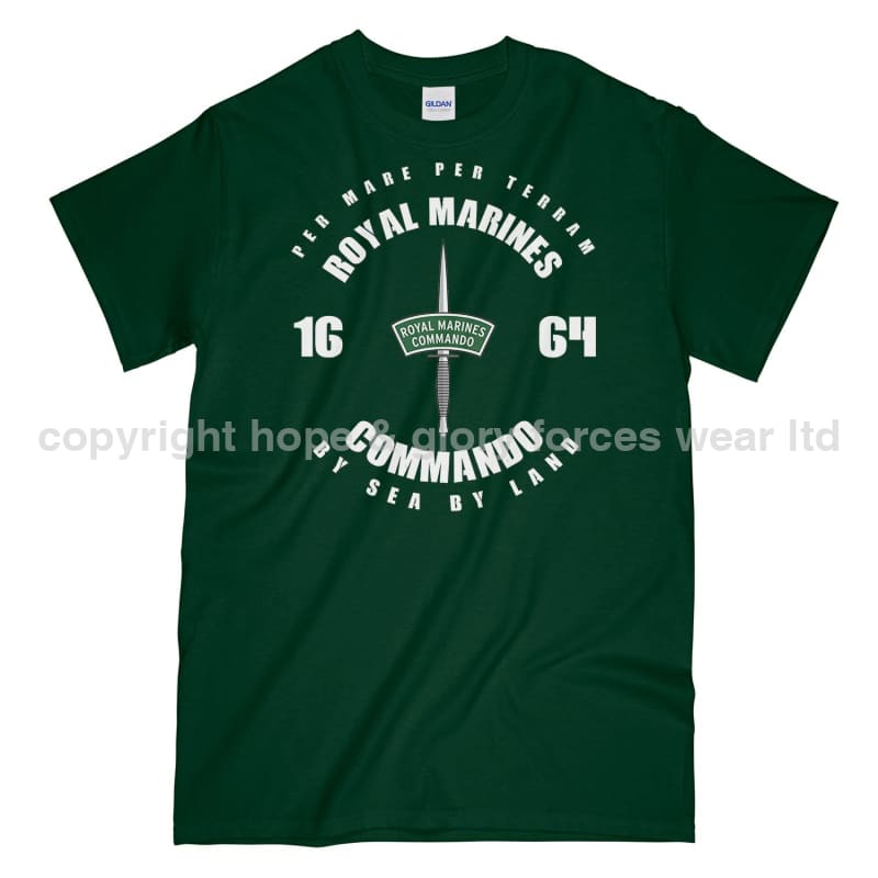 Royal Marines Commando Since 1664 Printed T-Shirt