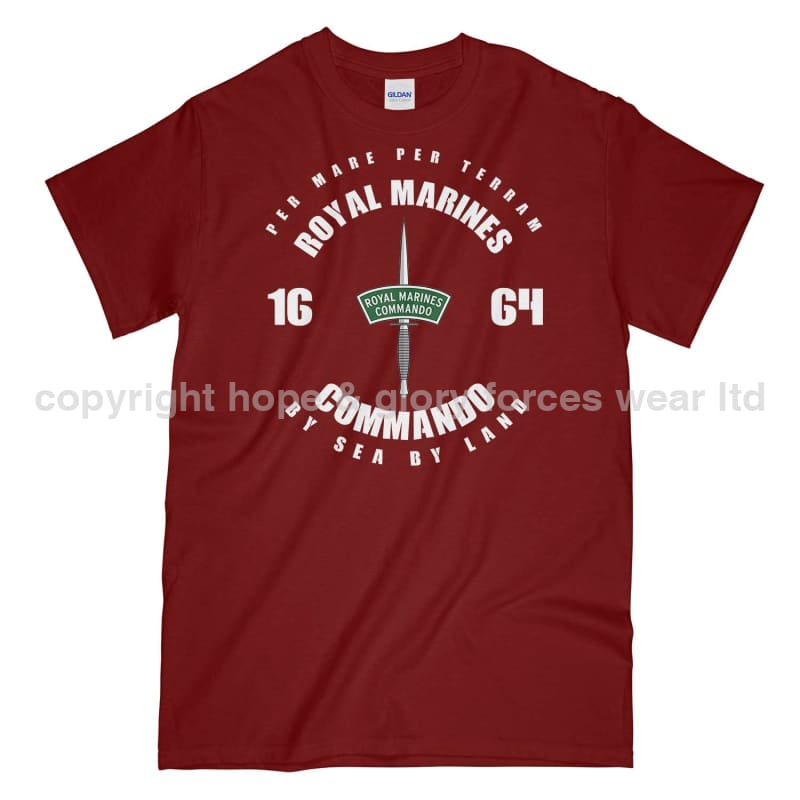 Royal Marines Commando Since 1664 Printed T-Shirt