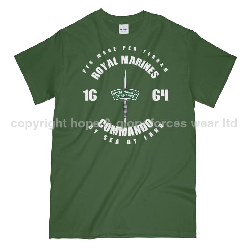 Royal Marines Commando Since 1664 Printed T-Shirt
