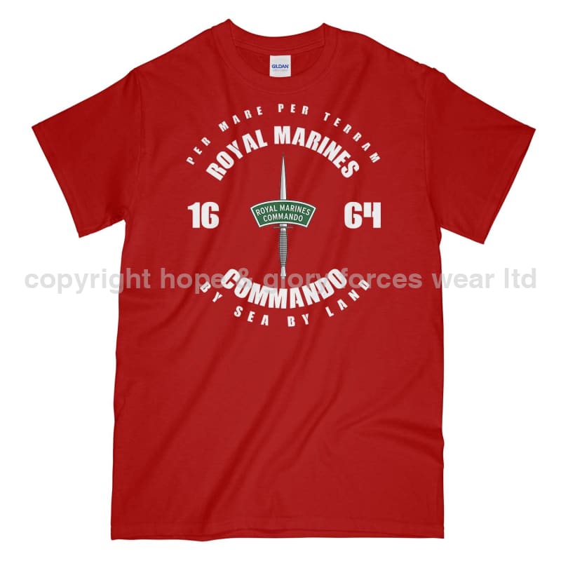 Royal Marines Commando Since 1664 Printed T-Shirt
