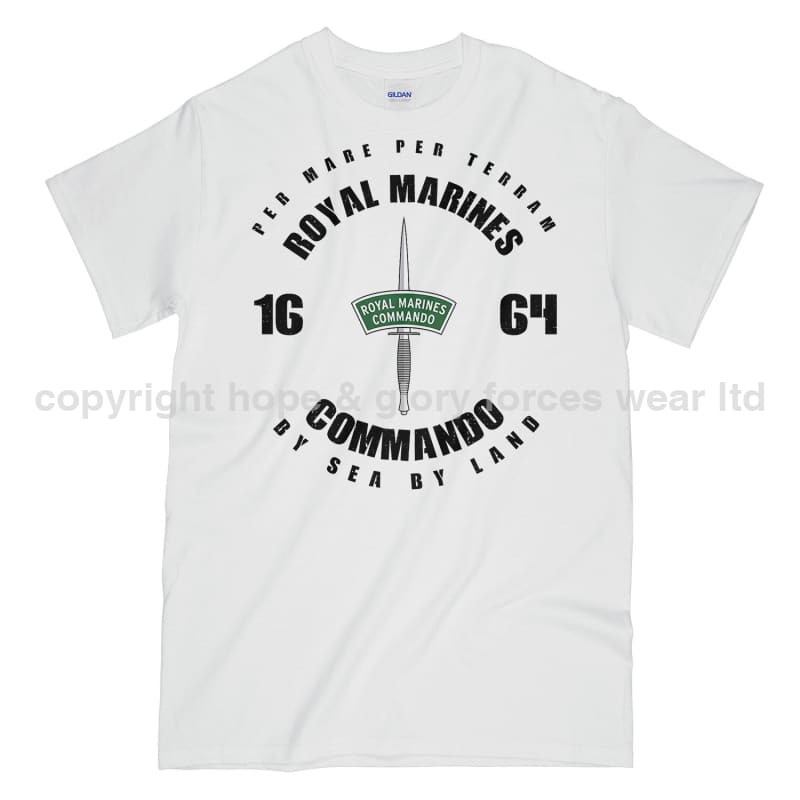 Royal Marines Commando Since 1664 Printed T-Shirt