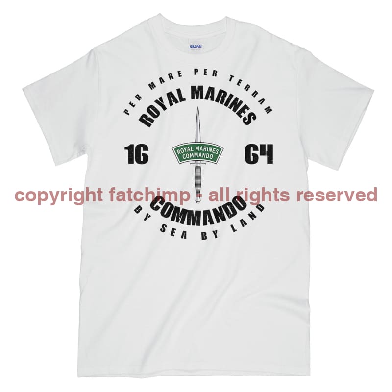 Royal Marines Commando Since 1664 Printed T-Shirt