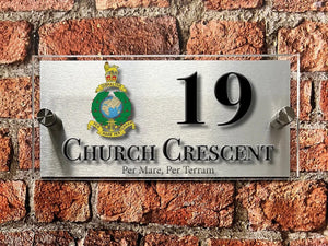 British Armed Forces Units House Sign - Choose Unit Logo