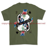 Royal Marines Sparta Playing Card Art Front Printed T-Shirt