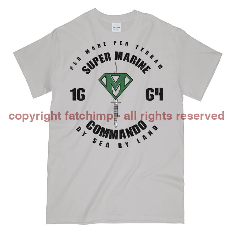 Royal Marines Super Marine Commando Printed T-Shirt
