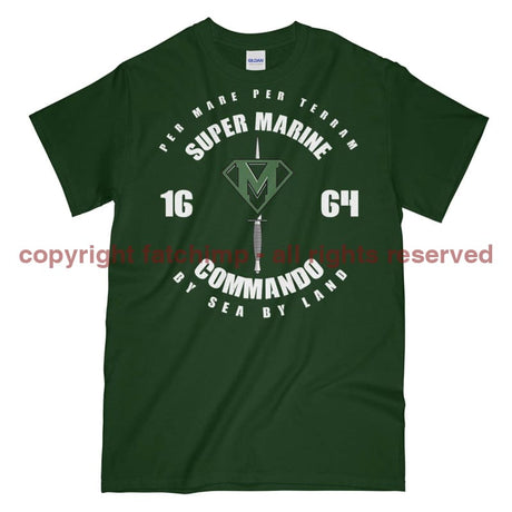 Royal Marines Super Marine Commando Printed T-Shirt