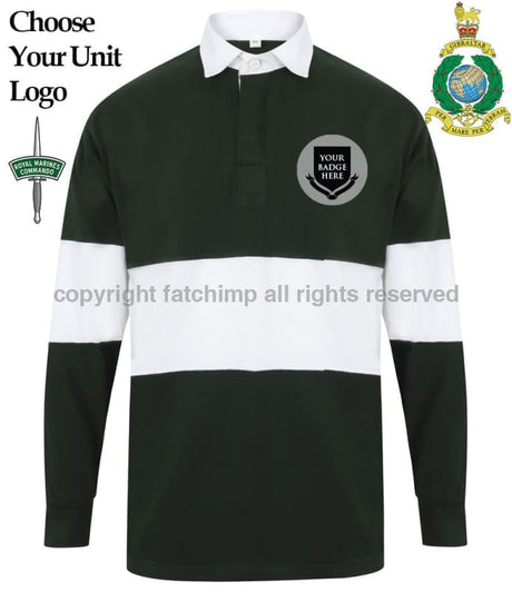 Royal Marines Units Panelled Rugby Shirt