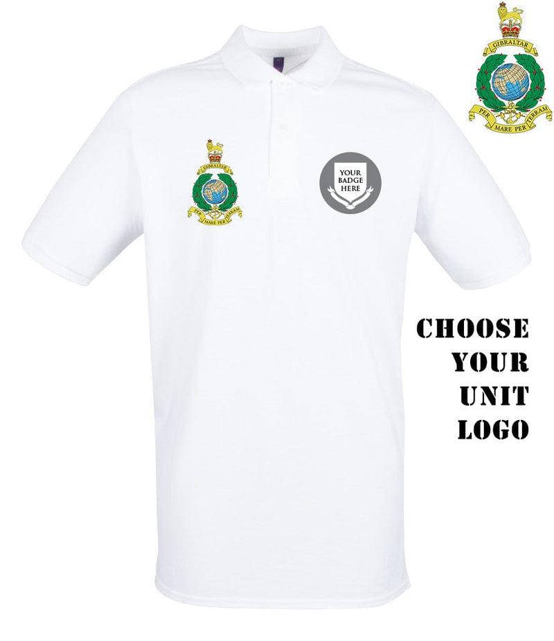 Royal Marines Units Embroidered Polo Shirt