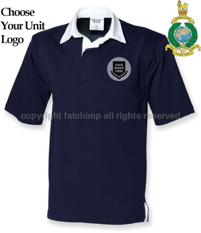 Royal Marines Units Short Sleeve Rugby Shirt