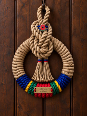 Royal Marines Handcrafted Commemorative Rope Wreath - Made in Dorset
