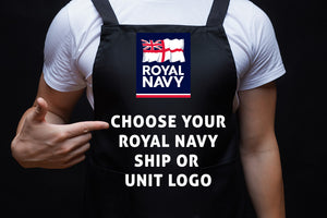 Royal Navy Units Printed Cotton Unisex Apron