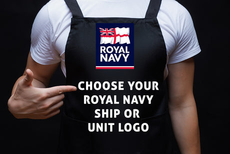 Royal Navy Units Printed Cotton Unisex Apron